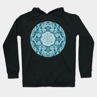 Centered Lace - Teal Hoodie